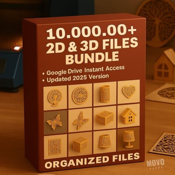 Laser Cut Mega Bundle: 1 Million+ 2D & 3D Designs